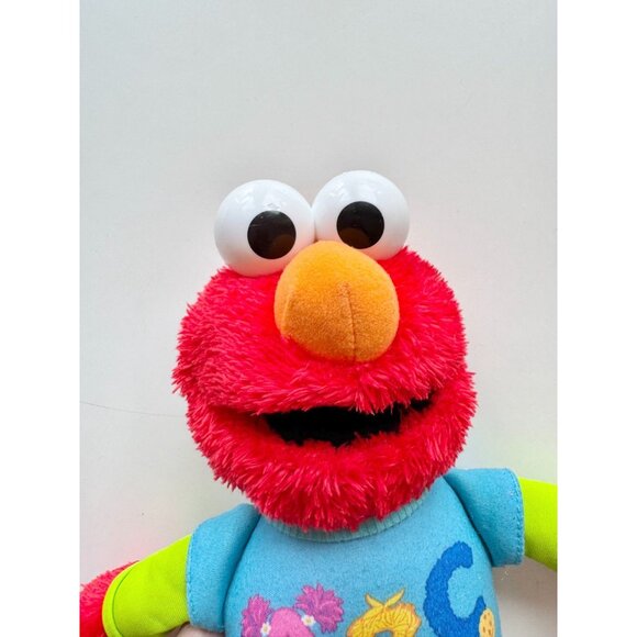 Pair of 2013 HASBRO Sesame Street Talking Elmo & Cookie Monster Plush Toys - Picture 4 of 11